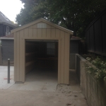 Roll up door with custom shelving